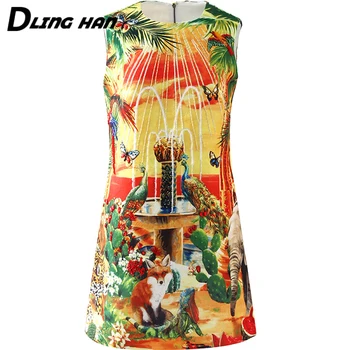 LINGHAN Vintage Print Tank Mini Dress Fashion Beaded Sleeveless Diamond Straight Dresses Designer Spring Summer New
LINGHAN Vintage Print Tank Mini Dress Fashion Beaded Sleeveless Diamond Straight Dresses Designer Spring Summer New