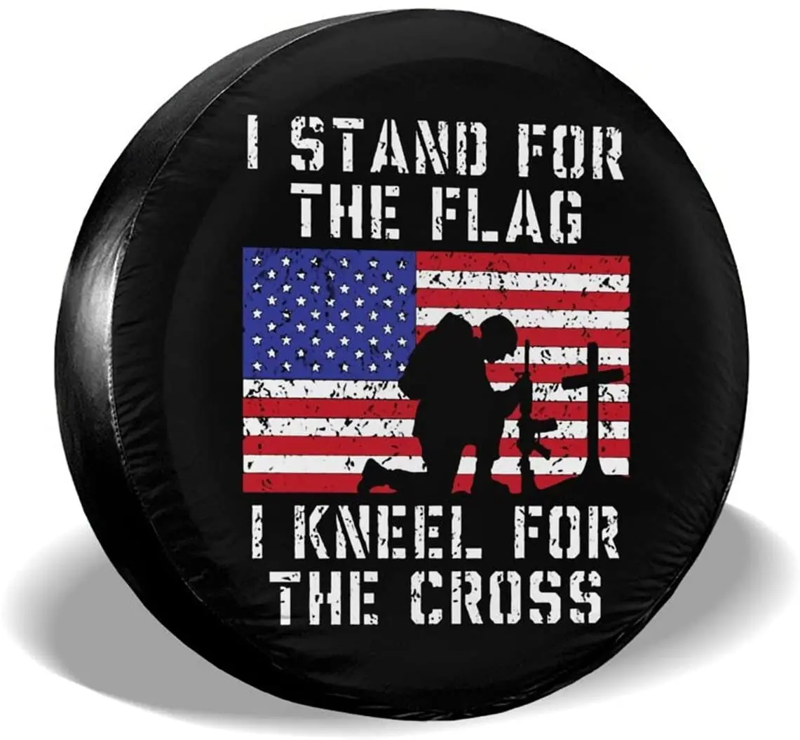 YIBEIKJ I Stand for The Flag I Kneel for The Cross запасная крышка для шин Автомобильная Пылезащитная Водонепроницаемая Whee
YIBEIKJ I Stand for The Flag I Kneel for The Cross запасная крышка для шин Автомобильная Пылезащитная Водонепроницаемая Whee