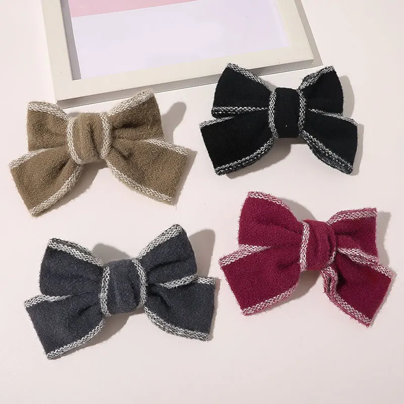 Big Bowknot Sweet Hairgrips Knitted Plush Hairpins Fashion Girl Hair Accessories For Women Headwear Velvet Bow Hair Clip 
Big Bowknot Sweet Hairgrips Knitted Plush Hairpins Fashion Girl Hair Accessories For Women Headwear Velvet Bow Hair Clip