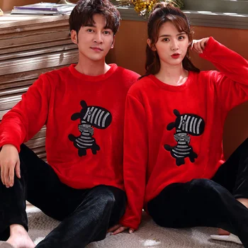 Fleece Couple Pyjamas Winter Warm Pijamas Women Men Sleepwear Pajamas For Women Pyjama Femme Pajama Set Sexy Lingerie Nightwear
Fleece Couple Pyjamas Winter Warm Pijamas Women Men Sleepwear Pajamas For Women Pyjama Femme Pajama Set Sexy Lingerie Nightwear
