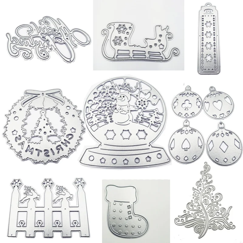 Christmas Crafts decoration Metal Steel Cutting Dies Stencil For DIY Scrapbooking Paper/photo Cards Embossing Dies cut xmas gift
Christmas Crafts decoration Metal Steel Cutting Dies Stencil For DIY Scrapbooking Paper/photo Cards Embossing Dies cut xmas gift