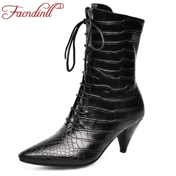 FACNDINLL 2020 New Brand Women Ankle Boots Pointed Toe Zipper Sexy High Heels Shoes Fashion Black Riding Short Boots Female 43
FACNDINLL 2020 New Brand Women Ankle Boots Pointed Toe Zipper Sexy High Heels Shoes Fashion Black Riding Short Boots Female 43