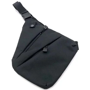 Multifunctional Concealed T Storage Bag Men'S Left Right Nylon Shoulder Bag Anti-Theft Bag Chest Bag Hunting Black Left
Multifunctional Concealed T Storage Bag Men'S Left Right Nylon Shoulder Bag Anti-Theft Bag Chest Bag Hunting Black Left