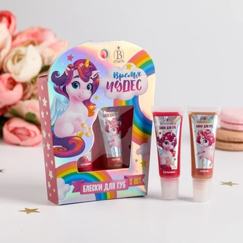 A set of children's lip gloss for girls "Time of Wonders" 2 pcs, 10 g each
A set of children's lip gloss for girls "Time of Wonders" 2 pcs, 10 g each
