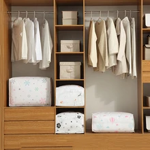 Quilt Pillow Blanket Organizer Foldable Storage Bag With Zipper Clothes Closet Moisture-proof Clothing Sorting Collecting Case 
Quilt Pillow Blanket Organizer Foldable Storage Bag With Zipper Clothes Closet Moisture-proof Clothing Sorting Collecting Case