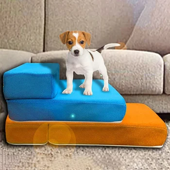 Pet Dog Foldable, Removable And Washable Two-story Three-story Bed Sofa Stair Steps Climbing Ladder Gray S Code#1
Pet Dog Foldable, Removable And Washable Two-story Three-story Bed Sofa Stair Steps Climbing Ladder Gray S Code#1