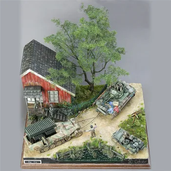 DIY Military Building Model Kits World War II German Soldier Shelter House Wood Cabin 1:35 Scale Model Kits 
DIY Military Building Model Kits World War II German Soldier Shelter House Wood Cabin 1:35 Scale Model Kits