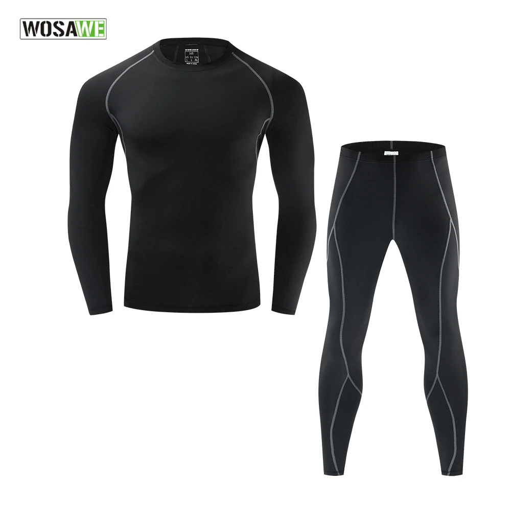 WOSAWE Men Cycling Tight Clothing Set Winter Thermal Underwear Suit Warm Up Motorcycle Skiing Cycling Base Layer
WOSAWE Men Cycling Tight Clothing Set Winter Thermal Underwear Suit Warm Up Motorcycle Skiing Cycling Base Layer