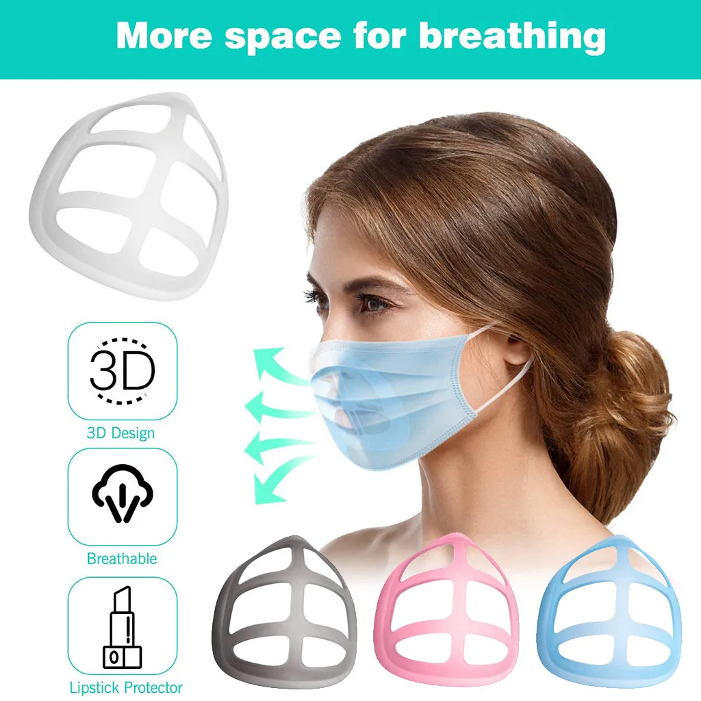 Унисекс Многоразовые 3D маски для лица кронштейн моющаяся маска рта отдельная