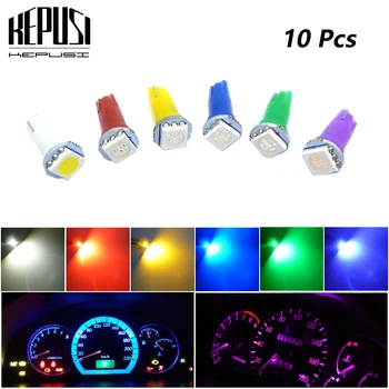 10pcs T5 LED Car Auto LED 1 led smd 5050 Wedge LED Light Bulb Lamp dash board Instrument White Purple Blue Red Yellow Green
10pcs T5 LED Car Auto LED 1 led smd 5050 Wedge LED Light Bulb Lamp dash board Instrument White Purple Blue Red Yellow Green