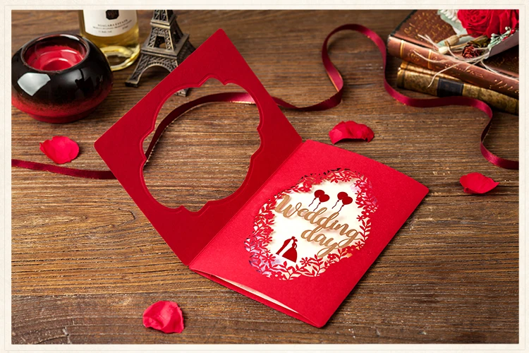 Laser Cut " Wedding Day " Red Wedding Invitation Card Invitations Engagement / Anniversary Invitation Card with free shipping
Laser Cut " Wedding Day " Red Wedding Invitation Card Invitations Engagement / Anniversary Invitation Card with free shipping
