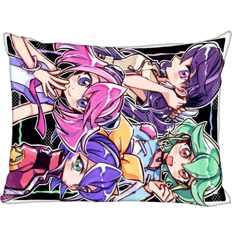 

Yu-Gi-Oh! Arc-V Pillow Cover Bedroom Home Decorative Pillowcase Rectangle Zipper Pillow Cases Satin Fabric Best Gift 45x35cm