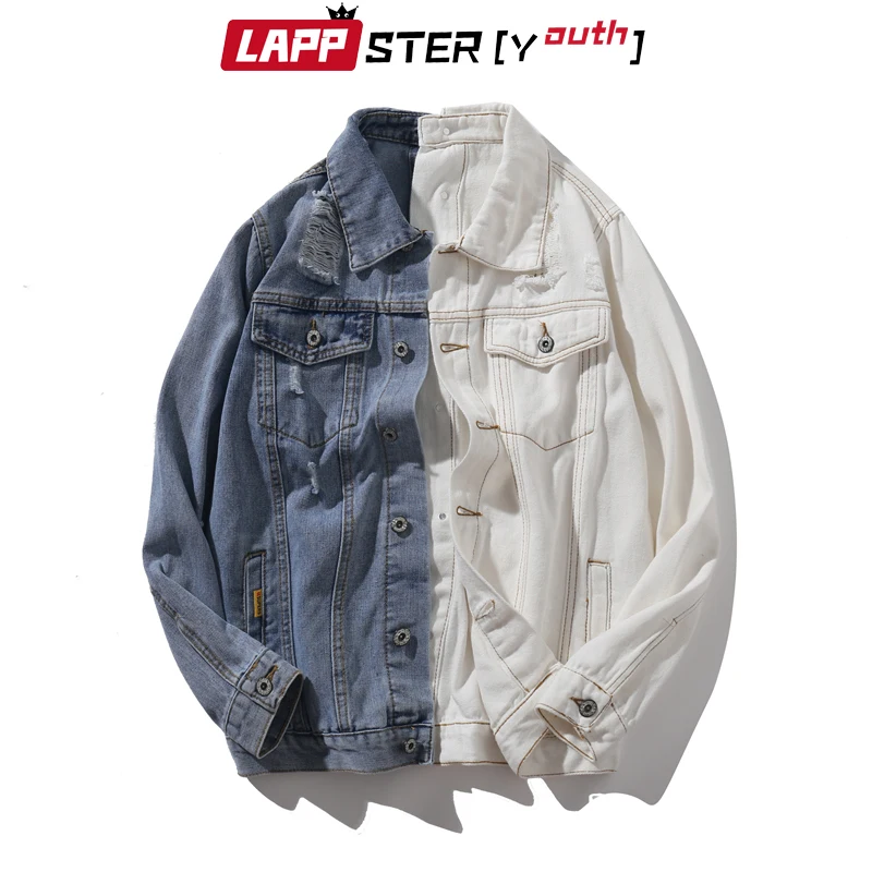 LAPPSTER-Youth Men Patchwork Denim Jackets 2020 Mens Color Block Ripped Jeans Jackets And Coats Korean Designer Windbreaker
LAPPSTER-Youth Men Patchwork Denim Jackets 2020 Mens Color Block Ripped Jeans Jackets And Coats Korean Designer Windbreaker