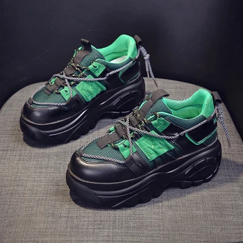 Platform Sneakers Woman Chunky Casual Shoes Ladies Luxury Designers Tenis Female 2020 Fashion Vulcanize Shoes Women Black 6cm
Platform Sneakers Woman Chunky Casual Shoes Ladies Luxury Designers Tenis Female 2020 Fashion Vulcanize Shoes Women Black 6cm