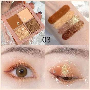 Matte Glitter Eyeshadow Pallete Waterproof Eyeshadow Makeup Pallete Lasting Metallic Shiny High Pigment Effect Eye Shadow
Matte Glitter Eyeshadow Pallete Waterproof Eyeshadow Makeup Pallete Lasting Metallic Shiny High Pigment Effect Eye Shadow