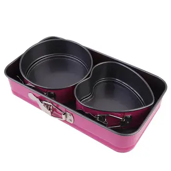 3pcs Cake Mold Bakeware Set Round Loving Heart Lock Catch Baking Mold For Home Store Cake Mould In Oven
3pcs Cake Mold Bakeware Set Round Loving Heart Lock Catch Baking Mold For Home Store Cake Mould In Oven