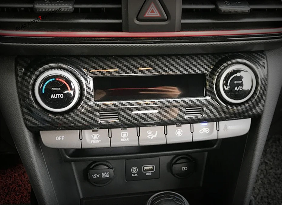 Yimaautotrims Central Air Conditioning Switch Frame Cover Trim Fit For Hyundai Kona 2018 2019 Matte / Carbon Fiber ABS Interior
Yimaautotrims Central Air Conditioning Switch Frame Cover Trim Fit For Hyundai Kona 2018 2019 Matte / Carbon Fiber ABS Interior