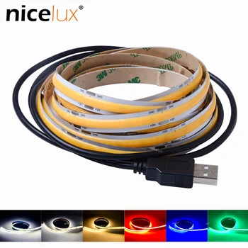 0.5/1/2meter DC5V USB COB LED Flexible High-Density Strip FOR TV Background With USB Wires Cable Human Body Sense Battery Box
0.5/1/2meter DC5V USB COB LED Flexible High-Density Strip FOR TV Background With USB Wires Cable Human Body Sense Battery Box