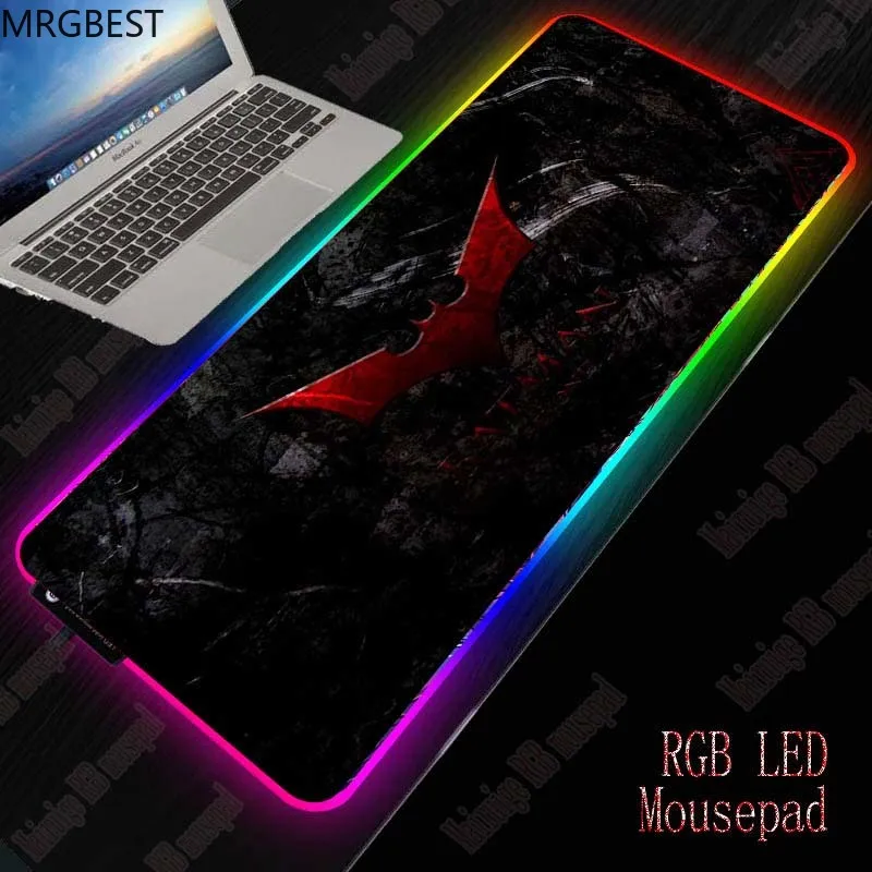 MRGBEST Batman Logo Gaming Computer RGB Large Mouse Pad Gamer Big Black Lockedge Mause Pad XXL PC Desk Play Mat with LED Backlit
MRGBEST Batman Logo Gaming Computer RGB Large Mouse Pad Gamer Big Black Lockedge Mause Pad XXL PC Desk Play Mat with LED Backlit
