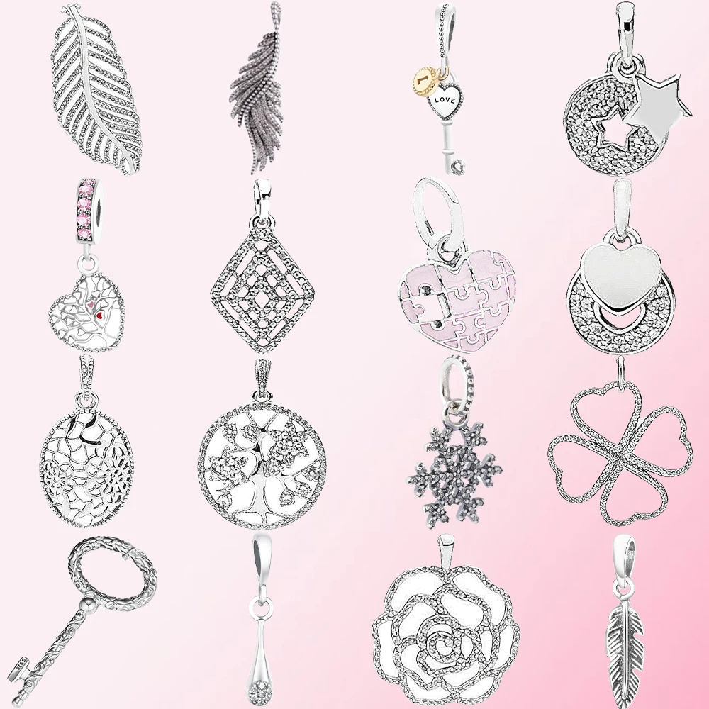 2019 100%925 Sterling Silver Classic Love Snowflake Tree Floral Daisy Heart Shape Feather DIY Necklace Pendant Charm
2019 100%925 Sterling Silver Classic Love Snowflake Tree Floral Daisy Heart Shape Feather DIY Necklace Pendant Charm