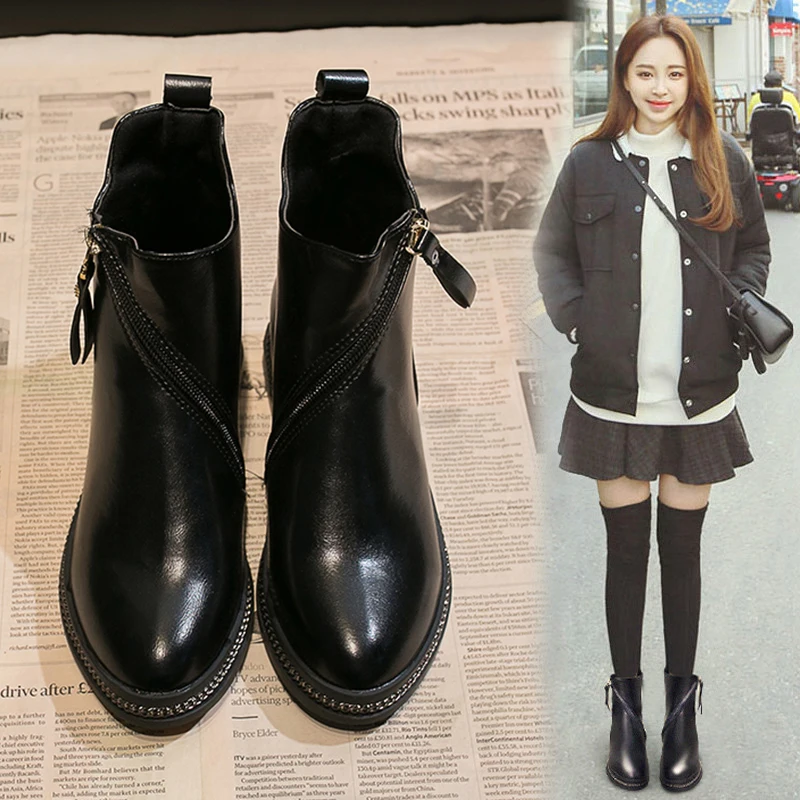 Lace Up Boots Shoes Winter Women Luxury Designer Bootee Woman 2019 Booties Ladies Round Toe Low Heels booties Mid-Calf Rock Rubb
Lace Up Boots Shoes Winter Women Luxury Designer Bootee Woman 2019 Booties Ladies Round Toe Low Heels booties Mid-Calf Rock Rubb