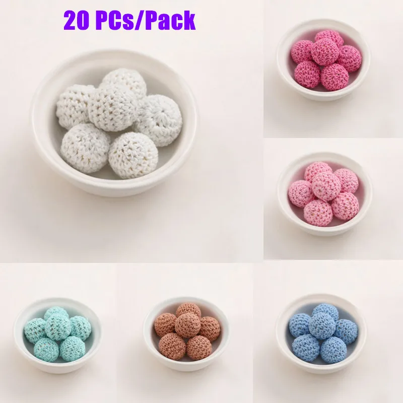 20Pcs 16mm Round Crochet Wooden Beads Baby Teether Nursing Pacifier Clip Chain Necklace DIY Pacifier Chain Making Crafts
20Pcs 16mm Round Crochet Wooden Beads Baby Teether Nursing Pacifier Clip Chain Necklace DIY Pacifier Chain Making Crafts