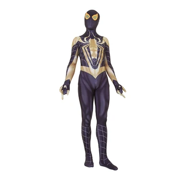Adult Insomniac Game PS4 Spiderman Cosplay Costume Halloween Ball Jumpsuit Full Bodysuit Black and Golden Spiderman Zentai Suit
Adult Insomniac Game PS4 Spiderman Cosplay Costume Halloween Ball Jumpsuit Full Bodysuit Black and Golden Spiderman Zentai Suit