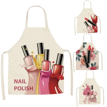 Linen Flower Nail Polish Theme Print Kitchen Aprons Unisex Dinner Party Cooking Bib Funny Pinafore Cleaning Apron
Linen Flower Nail Polish Theme Print Kitchen Aprons Unisex Dinner Party Cooking Bib Funny Pinafore Cleaning Apron
