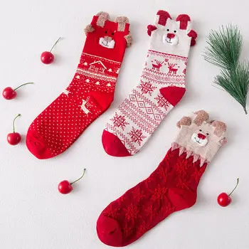 Christmas Socks Womens Winter Warm Christmas Gifts Stereo Socks Soft Cotton Cute Santa Claus Deer Socks
Christmas Socks Womens Winter Warm Christmas Gifts Stereo Socks Soft Cotton Cute Santa Claus Deer Socks