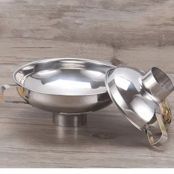 Small / Large Size Wide Mouth Funnel With Handle Stainless Steel Canning Jars Funnel White Solid Color Funnel Kitchen Tool Hot
Small / Large Size Wide Mouth Funnel With Handle Stainless Steel Canning Jars Funnel White Solid Color Funnel Kitchen Tool Hot