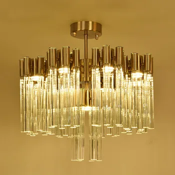 110-240V Luxury Crystal Glass Tube Pendant Light Living Room Study Room Chandelier Bedroom Hanging Lighting Ceiling Fixture Lamp
110-240V Luxury Crystal Glass Tube Pendant Light Living Room Study Room Chandelier Bedroom Hanging Lighting Ceiling Fixture Lamp