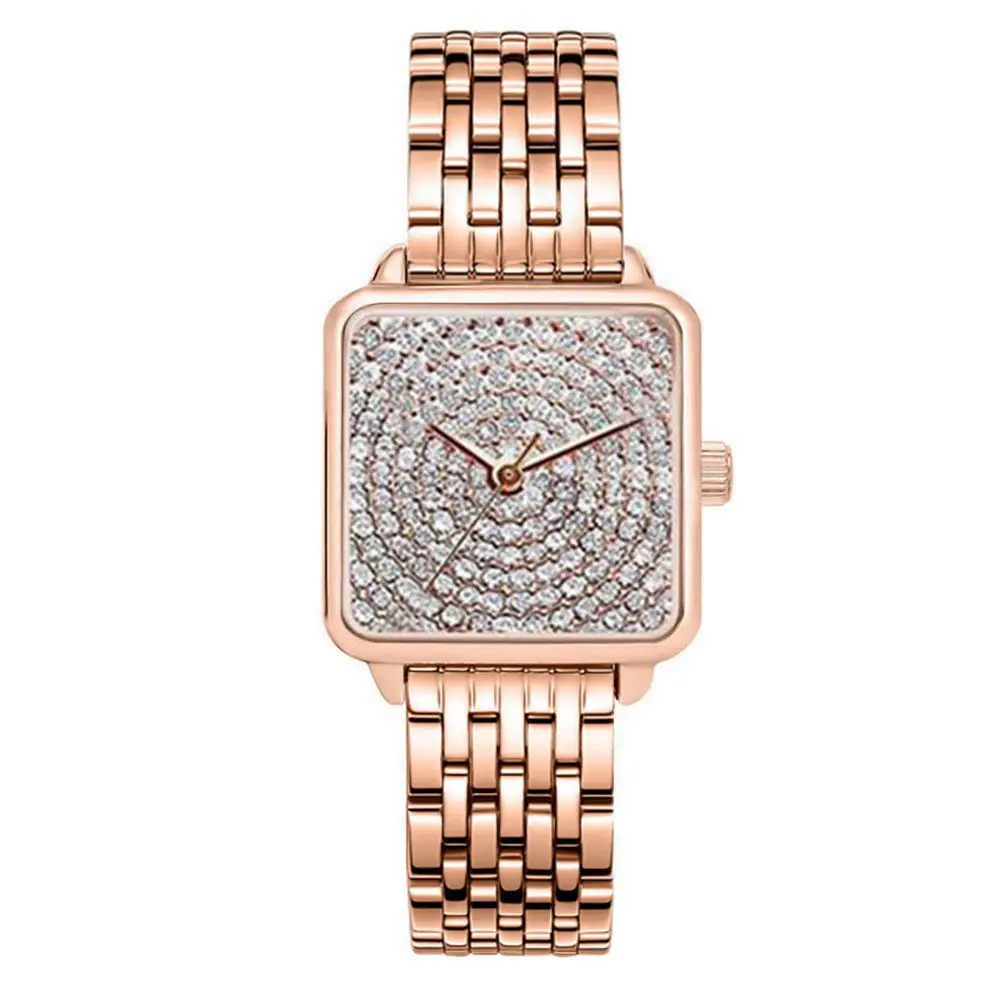 Creative Brand Women Watches Women Square Rhinestone Luxury Dress Watch Ladies Quartz Rose Gold Wrist Watch Montre Femme 
Creative Brand Women Watches Women Square Rhinestone Luxury Dress Watch Ladies Quartz Rose Gold Wrist Watch Montre Femme