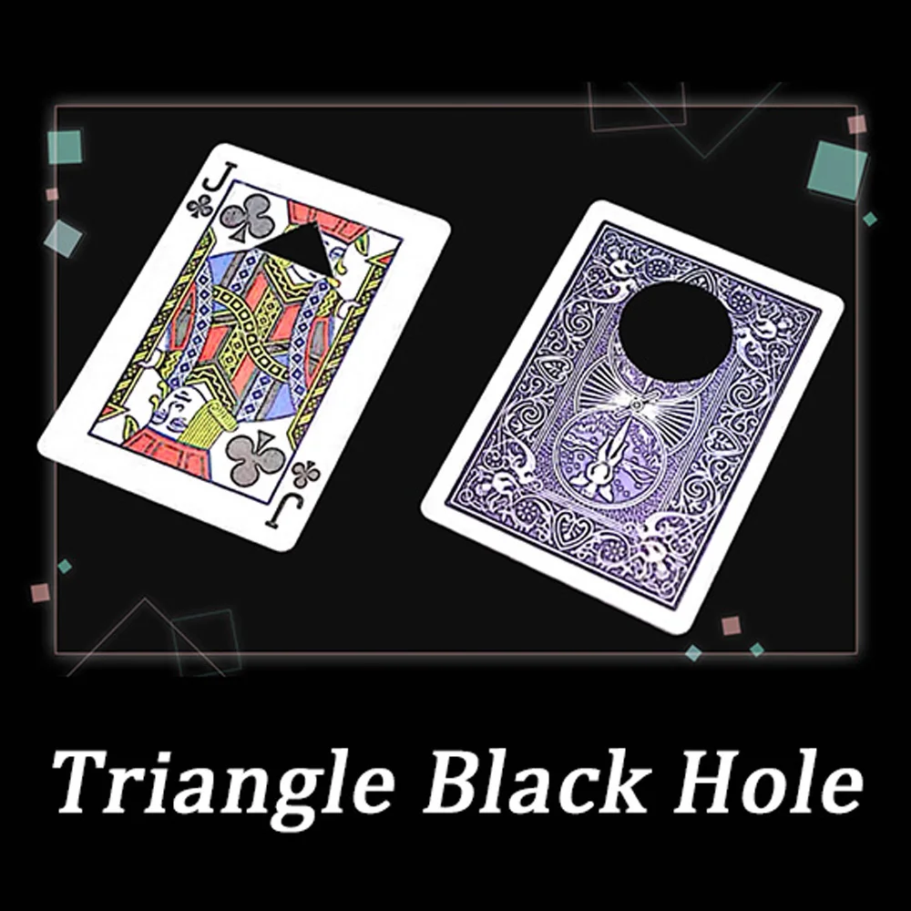 

Triangle Black Hole Magic Tricks Stage Close Up Magia Card Appearing Magie Mentalism Illusion Gimmick Props for Magicians