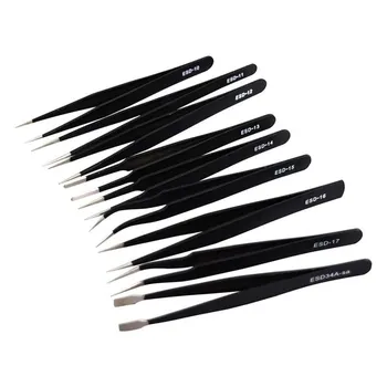 New 9 in 1 set of electronic tools ESD Tweezers tool Kit instruments telephone maintenance clamps Precision Anti-static Maintena
New 9 in 1 set of electronic tools ESD Tweezers tool Kit instruments telephone maintenance clamps Precision Anti-static Maintena