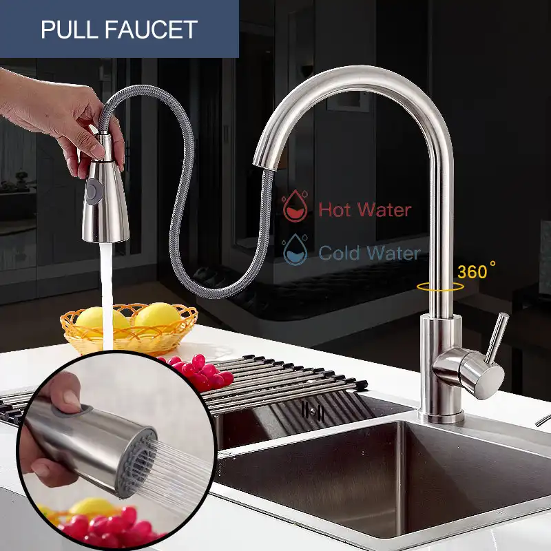cold water sink mixer <strong>faucet</strong> stainless steel pull down faucets