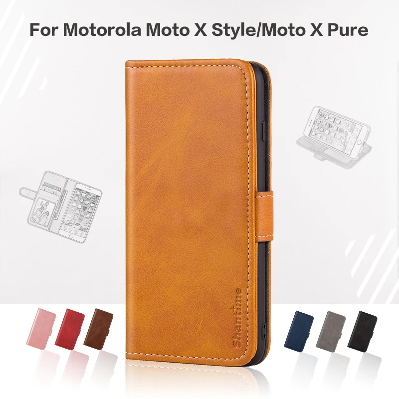 Чехол-книжка для Motorola Moto X стильный деловой чехол роскошный кожаный чехол-кошелек