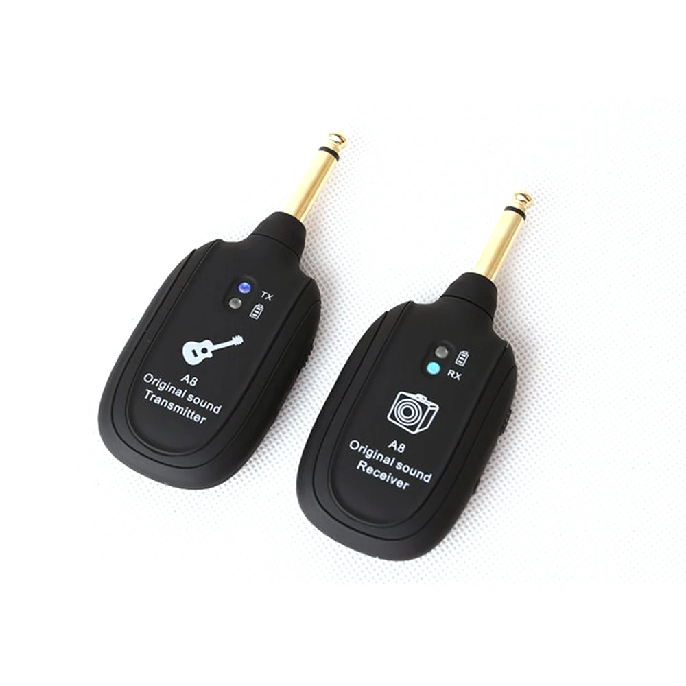 A8 UHF Wireless Guitar System Transmitter Receiver 50M UHF Guitar Wireless System Transmitter Receiver Built-in Rechargeable
A8 UHF Wireless Guitar System Transmitter Receiver 50M UHF Guitar Wireless System Transmitter Receiver Built-in Rechargeable