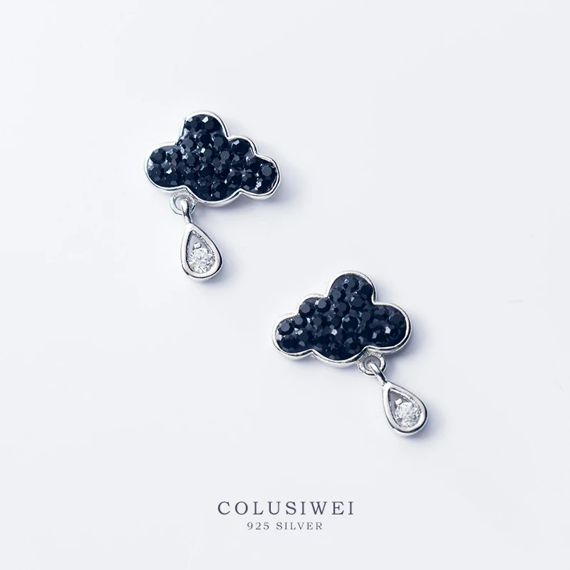 Colusiwei 925 стерлингового серебра 3 Цвет cz милые чулки с мотивом дождливой погоды и