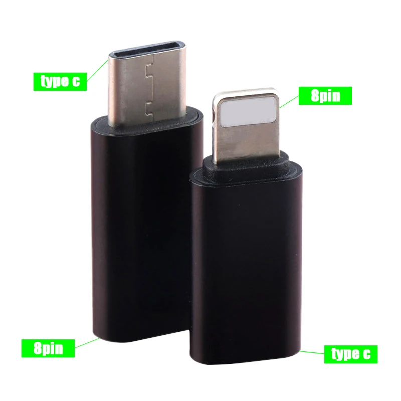 2pcs Type c to 8pin /8pin to Type c Charging Adapter for iPhone8 7Plus X IOS for Huawei P9 Xiaomi mi6 5 USB C Cable Connector
2pcs Type c to 8pin /8pin to Type c Charging Adapter for iPhone8 7Plus X IOS for Huawei P9 Xiaomi mi6 5 USB C Cable Connector