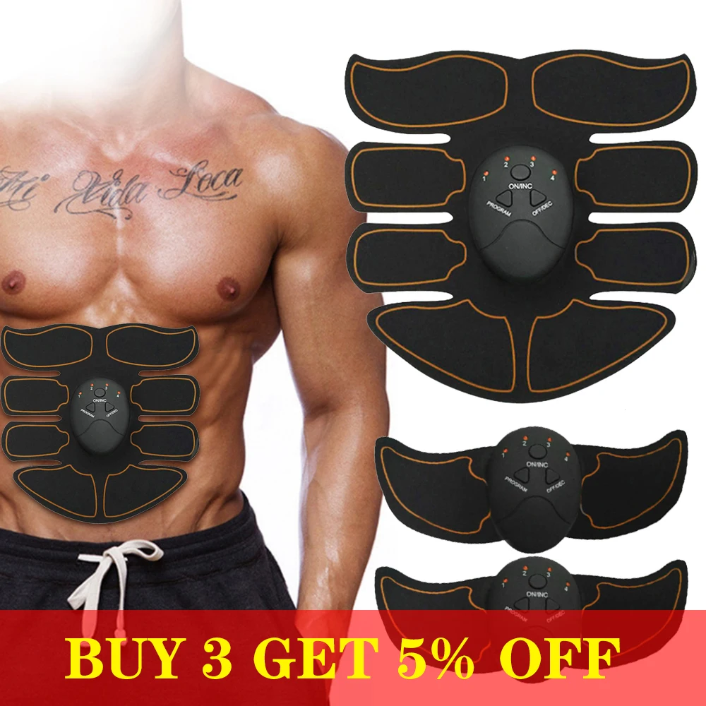 3PC/SET electric Muscle stimulator Trainer for Abdominal EMS Fitness Belt Effect Fat Burning Weight loss Body slimming Massage
3PC/SET electric Muscle stimulator Trainer for Abdominal EMS Fitness Belt Effect Fat Burning Weight loss Body slimming Massage