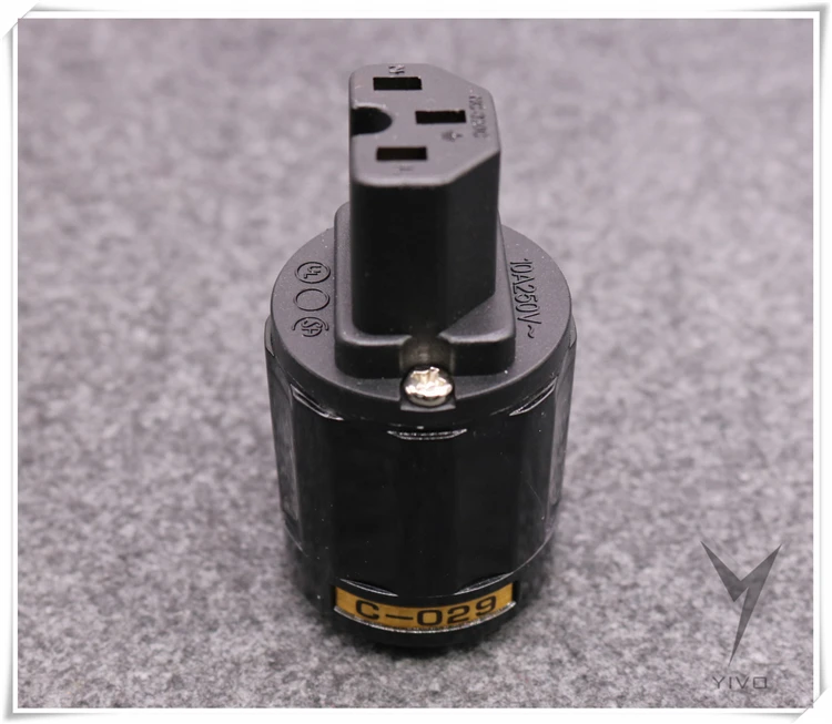 YIVO P-029 C-029 audio video power female schuko IEC male connectors US 10