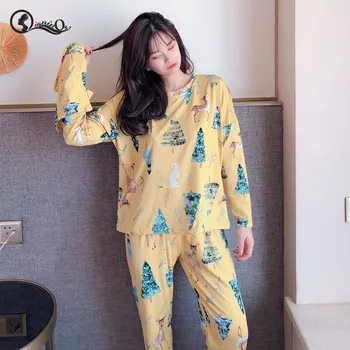 3Pcs Women Pajamas Set Spring Autumn Thin Cartoon Printed Long Sleeve Cute Sleepwear Casual Homewear Female Pyjamas
3Pcs Women Pajamas Set Spring Autumn Thin Cartoon Printed Long Sleeve Cute Sleepwear Casual Homewear Female Pyjamas