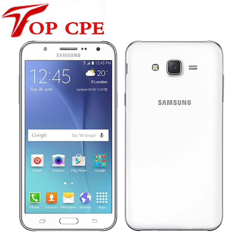 Смартфон Samsung Galaxy J7 J700F 2 Sim-карты восемь ядер 1 5 ГБ ОЗУ 16 Гб ПЗУ 13 МП мобильный