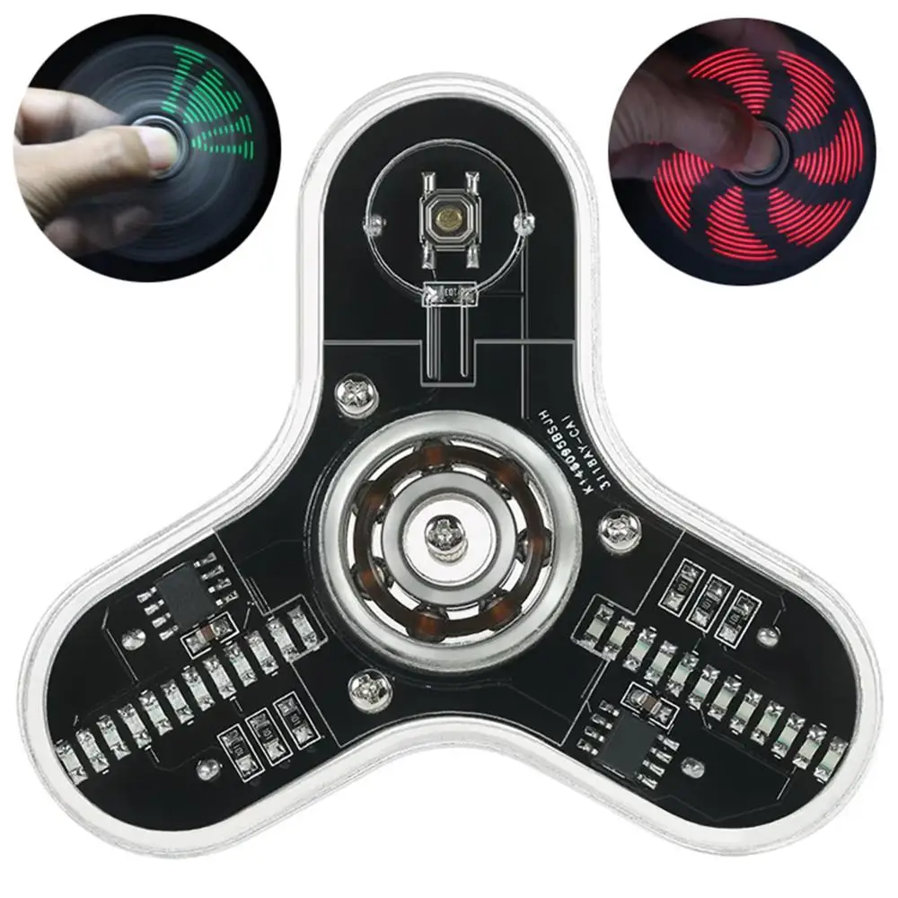 DIY Fingertip Gyro Electronic Kit LED Fidget Spinner STEM Educational Toy Require Welding Kids Gift
DIY Fingertip Gyro Electronic Kit LED Fidget Spinner STEM Educational Toy Require Welding Kids Gift