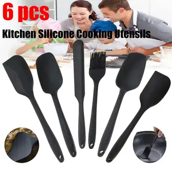 6 Piece Silicone Spatula Set Non-Stick Heat-Resistant Spatulas Turner for Cooking Baking Mixing Baking Tools Kitchen
6 Piece Silicone Spatula Set Non-Stick Heat-Resistant Spatulas Turner for Cooking Baking Mixing Baking Tools Kitchen