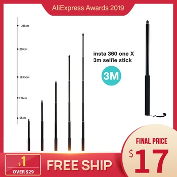 3m super long selfie stick Aluminum Alloy for insta360 one X Monopod Selfie Stick Panorama Camera Accessories
3m super long selfie stick Aluminum Alloy for insta360 one X Monopod Selfie Stick Panorama Camera Accessories