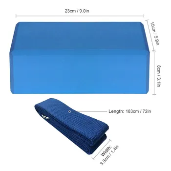1pcs EVA Yoga Blocks 1pcs Cotton Yoga Strap Stability Blocks Yoga Strap Set for Yoga Pilates Meditation
1pcs EVA Yoga Blocks 1pcs Cotton Yoga Strap Stability Blocks Yoga Strap Set for Yoga Pilates Meditation