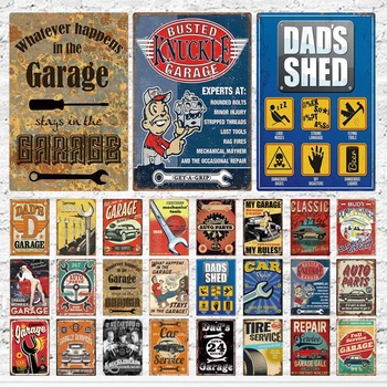 Metal Tin signs Dad Garage My Garage Gas Oil Bar Rustic Plaque Art Poster Man Cave Plates Wall Stickers Pub Wall Decor
Metal Tin signs Dad Garage My Garage Gas Oil Bar Rustic Plaque Art Poster Man Cave Plates Wall Stickers Pub Wall Decor