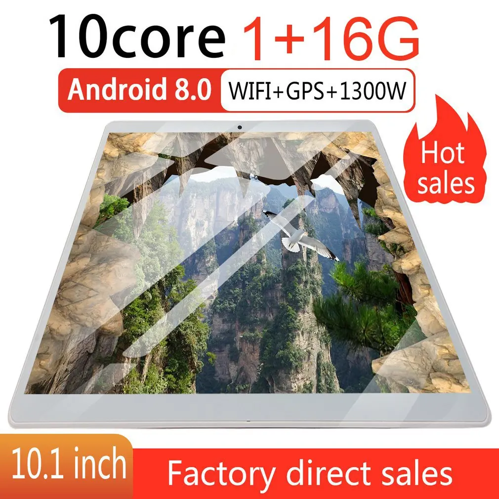 

10.1 inch Tablet PCÂ Android 8.0 Quad Core 1.5GHz RAM 1GB RAM 16GB GPS WIFI GameÂ ARM DSP Dual Core HDMI Computer Laptop Phablet