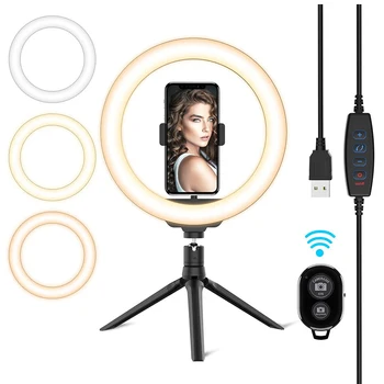 YTOM 10.2'' LED Selfie Ring Light with Tripod Stand & Phone Holder Dimmable Desk Makeup RingLight for Photography YouTube Video
YTOM 10.2'' LED Selfie Ring Light with Tripod Stand & Phone Holder Dimmable Desk Makeup RingLight for Photography YouTube Video